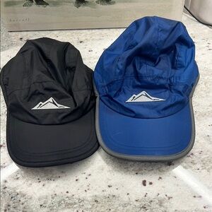 Cascade Mountain Tech Hat Cap Blue Outdoor Cycling Hiking Adjustable Set of 2